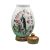 Nymphenburg porcelán kávétartó váza ( barackos)