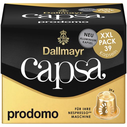 Dallmayr Capsa XXL Prodomo kávékapszula 218 g (39 db)