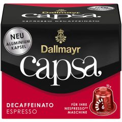   Dallmayr Capsa Espresso Decaffeinato kávékapszula 56 g (10 db)