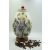 Nymphenburg porcelán kávétartó váza (fehér papagáj)