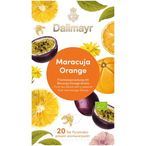 Dallmayr Maracuja-Narancs gyümölcs tea 20db (teapiramis)