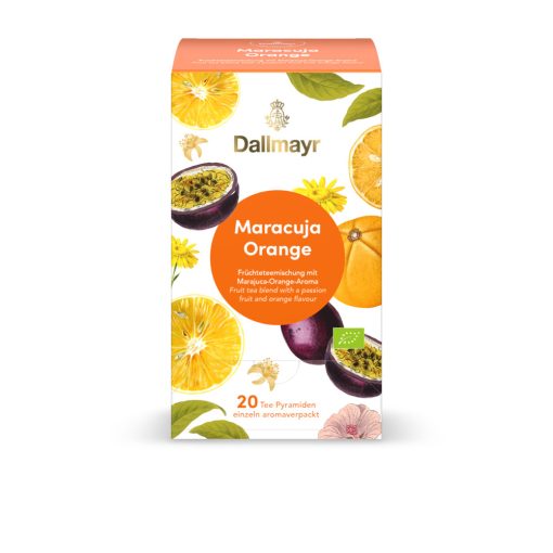 Dallmayr Maracuja-Narancs gyümölcs tea 20db (teapiramis)
