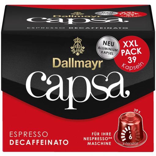 Dallmayr Capsa XXL Espresso Decaffeinato kávékapszula 218 g (39 db)