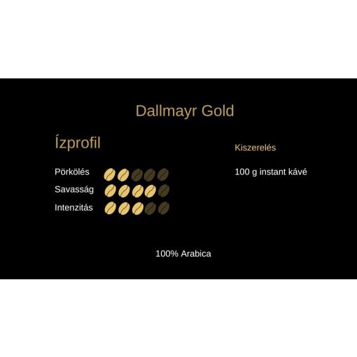 Dallmayr Gold 100 g instant kávé