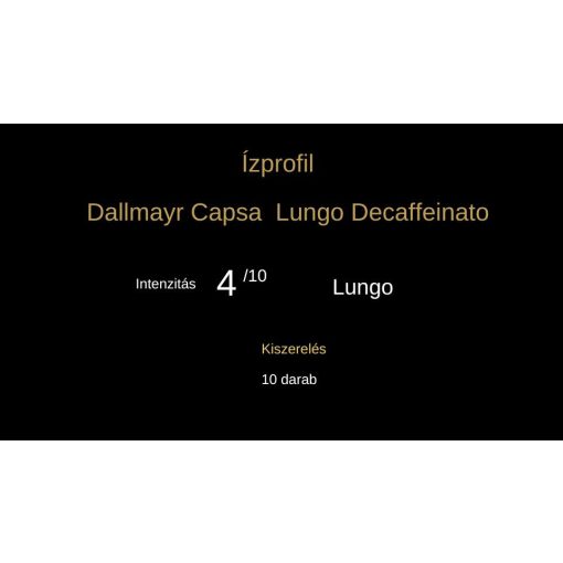 Dallmayr Capsa Lungo Decaffeinato kávékapszula 56 g (10 db)