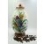 Nymphenburg porcelán kávétartó váza (kék papagáj)
