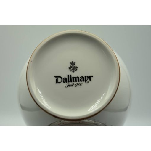 Nymphenburg porcelán kávétartó váza (kék papagáj)