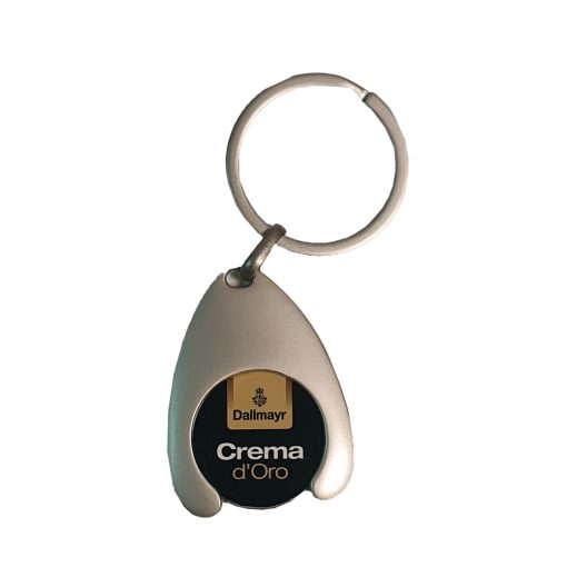 Dallmayr Kulcstartós bevásárlókocsi érme - Crema / Espresso