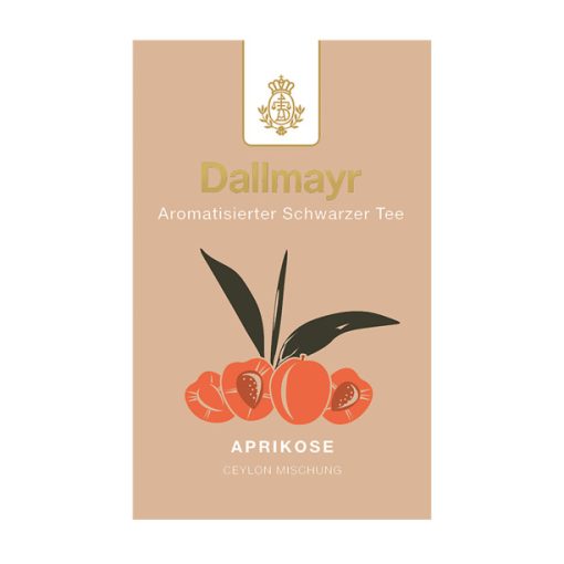 Dallmayr Sárgabarack fekete tea 100g (szálas)