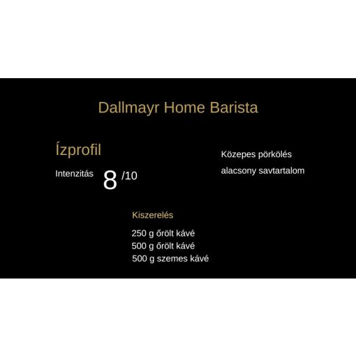 Dallmayr Home Barista 250g őrölt kávé