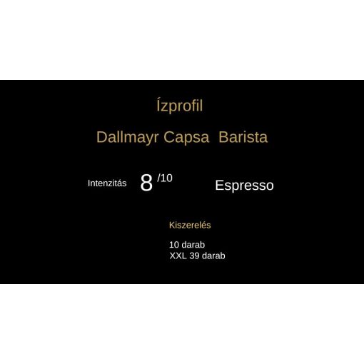 Dallmayr Capsa XXL Espresso Barista kávékapszula 39 db