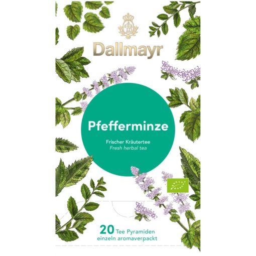 Dallmayr Borsmenta gyógynövény tea 20db (teapiramis)