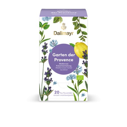Dallmayr Provence kertje gyógynövény tea 20db (teapiramis) 