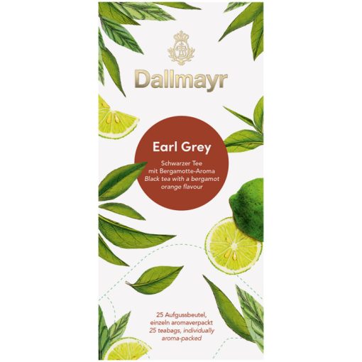 Dallmayr Earl Grey fekete tea 25 db (filteres)