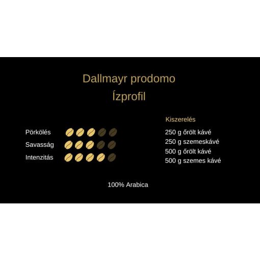 Dallmayr Prodomo 500 g szemes kávé