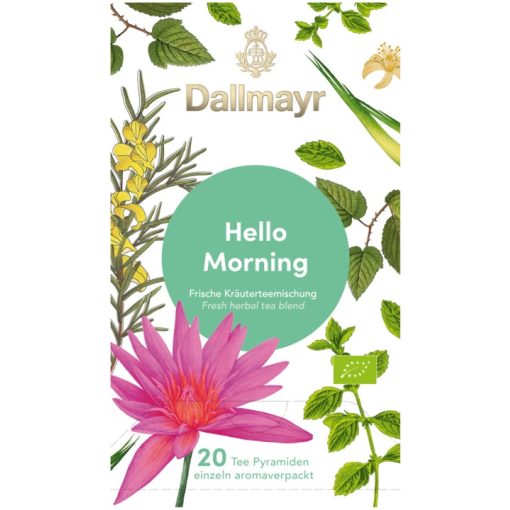 Dallmayr Helló Reggel wellness tea 20db (teapiramis)