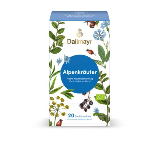 Dallmayr Alpesi gyógynövény tea 20db (teapiramis)