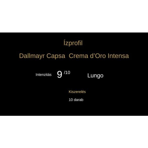 Dallmayr Capsa Crema dOro Intensa kávékapszula 56g (10db)
