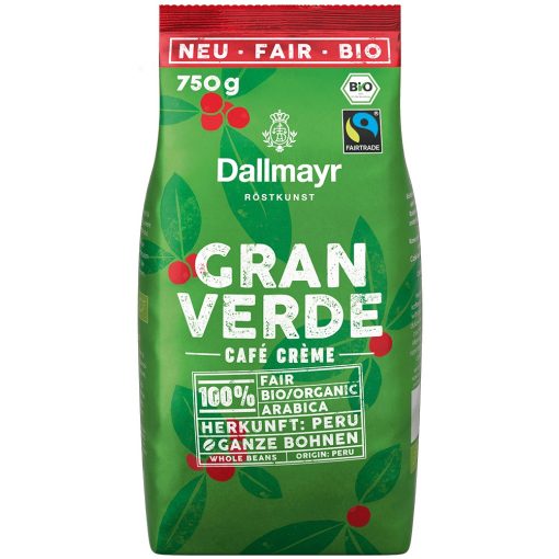Dallmayr Gran Verde 750 g Bio szemes kávé HU-ÖKO-001