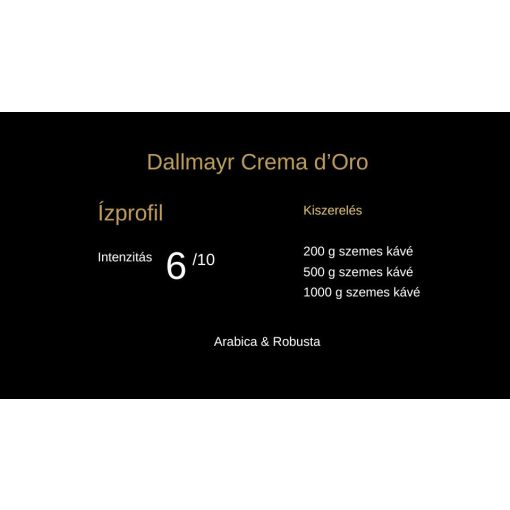 Dallmayr Crema dOro 500 g szemes kávé
