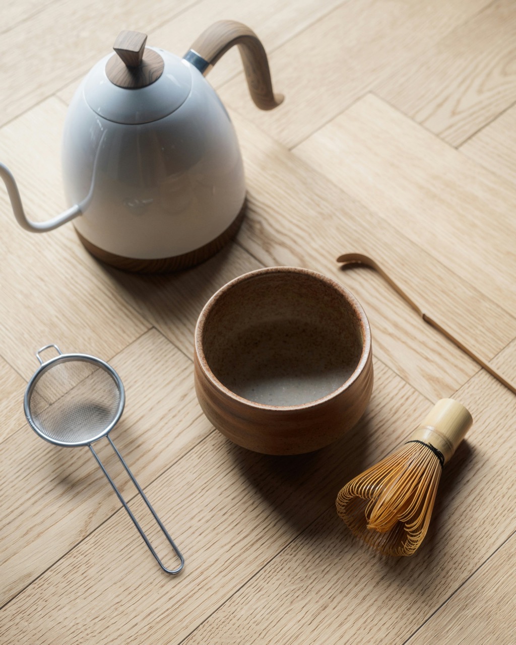 matcha latte készítése